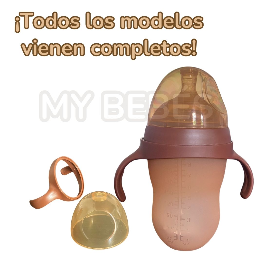 BIBERÓN DE SILICONA 100% • LIBRE DE BPA