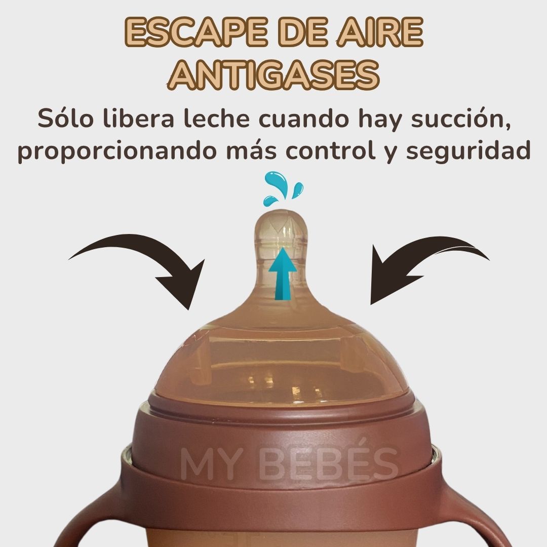 BIBERÓN DE SILICONA 100% • LIBRE DE BPA