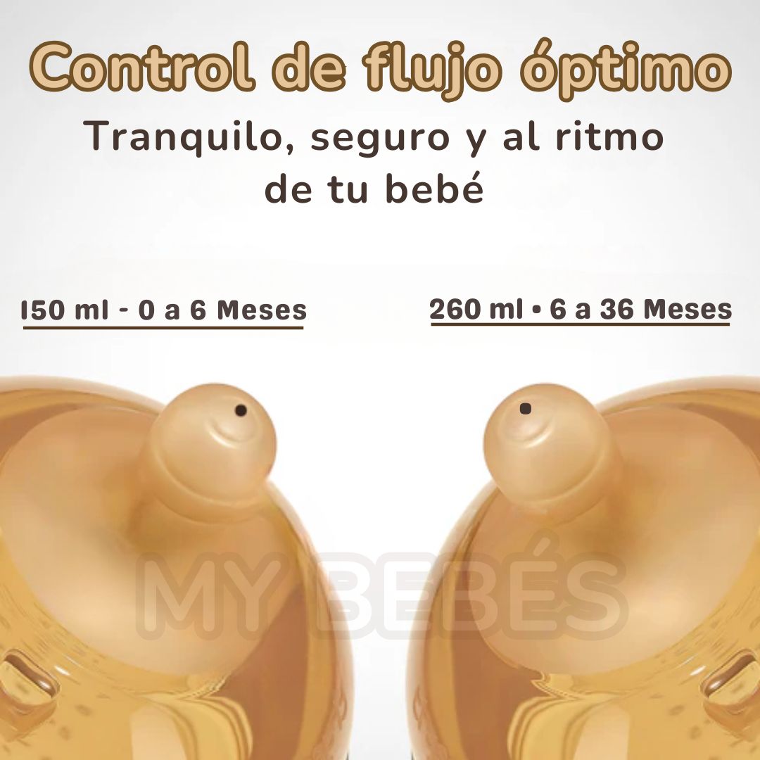 BIBERÓN DE SILICONA 100% • LIBRE DE BPA