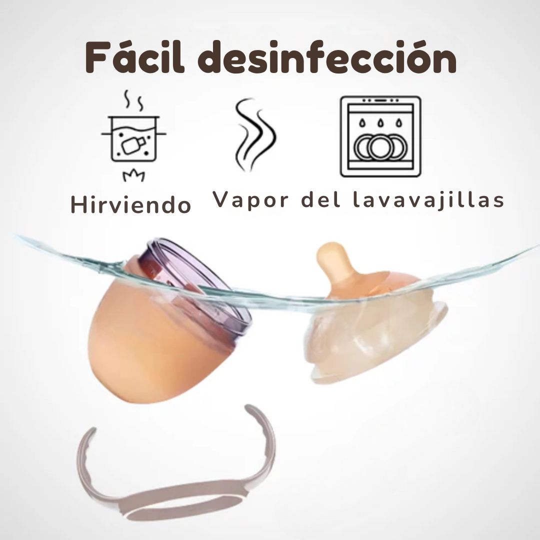 BIBERÓN DE SILICONA 100% • LIBRE DE BPA