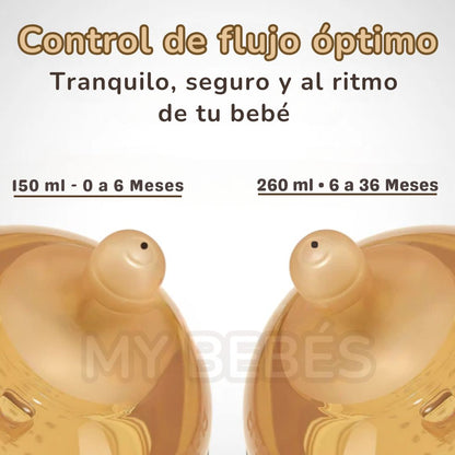 BIBERÓN DE SILICONA 100% • LIBRE DE BPA
